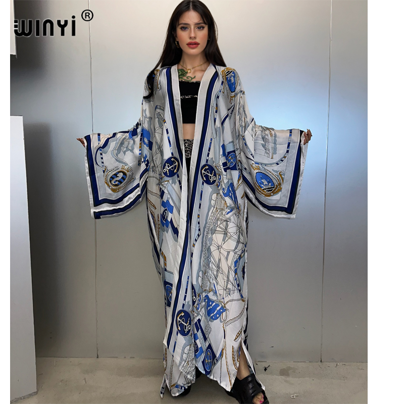 WINYI kimono kaftan musim pana - Cover Up Kaftan ulasan dan harga