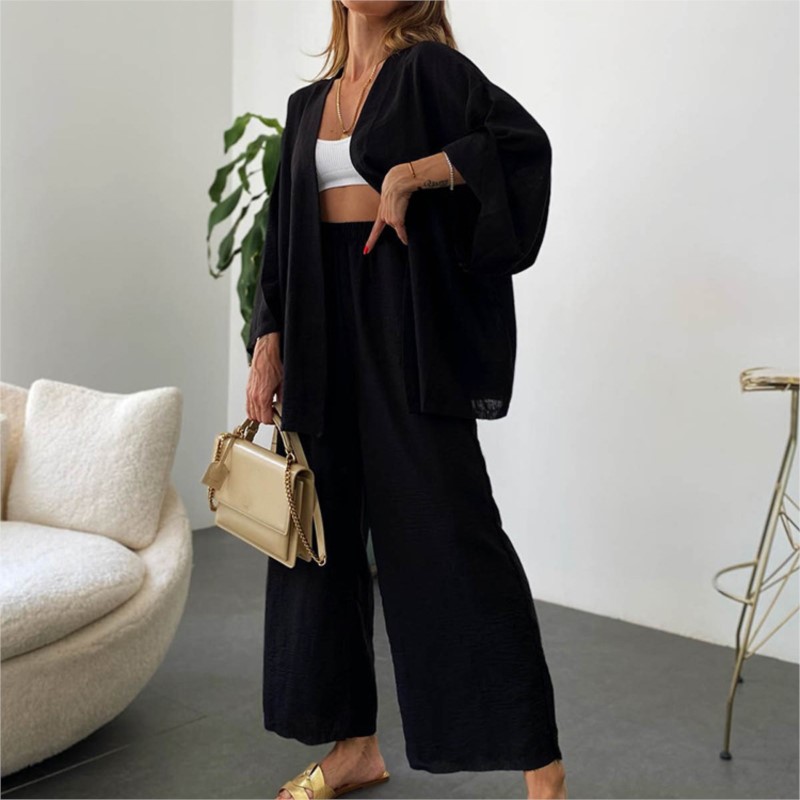 Celana panjang Linen wanita, s - Linen Pant Wide ulasan dan harga