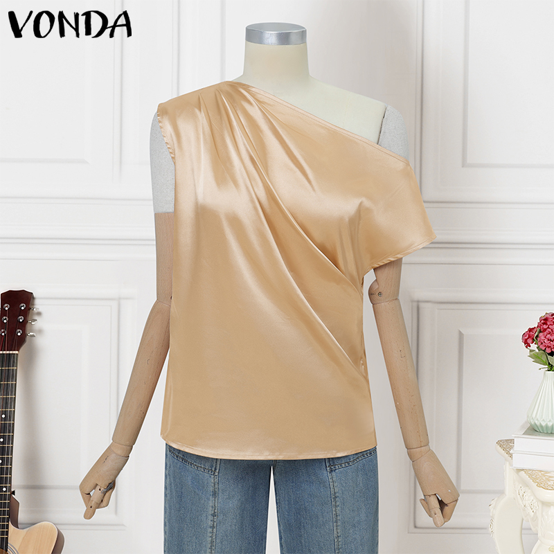 Blus Wanita VONDA Ukuran Plus  - Blouse Off Shoulder ulasan dan harga
