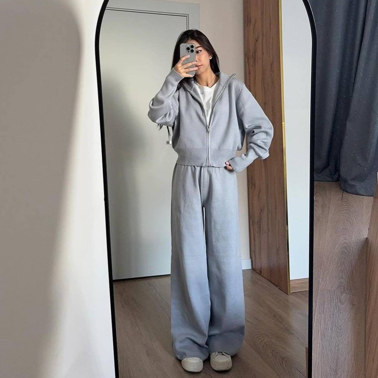 Set Cocok Wanita Dua Potong Ka - Linen Pant Wide ulasan dan harga