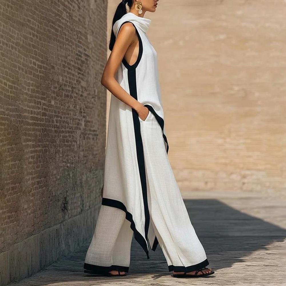 Setelan Wanita Dua Potong Katu - Linen Pant Wide ulasan dan harga