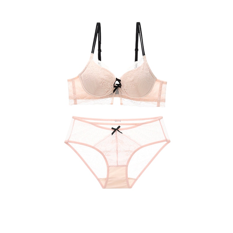 Set Pakaian Dalam Wanita Beren - Bralette Triangle Set ulasan dan harga