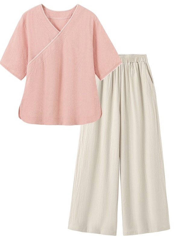 Set atasan dan celana panjang  - Linen Pant Wide ulasan dan harga