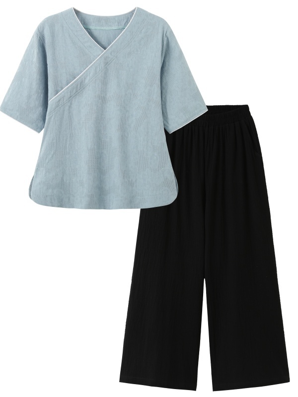 Set atasan dan celana panjang  - Linen Pant Wide ulasan dan harga